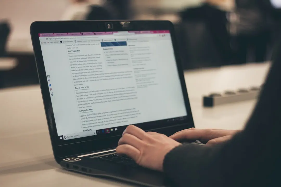 person typing on laptop computer — Photo by Kenny Eliason on Unsplash