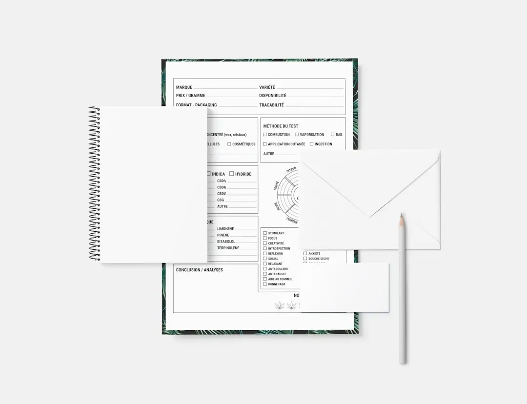 a notebook with a pen and paper on top of it — Photo by Testeur de CBD on Unsplash